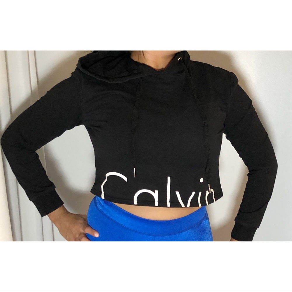 calvin Klein cropped hoodie